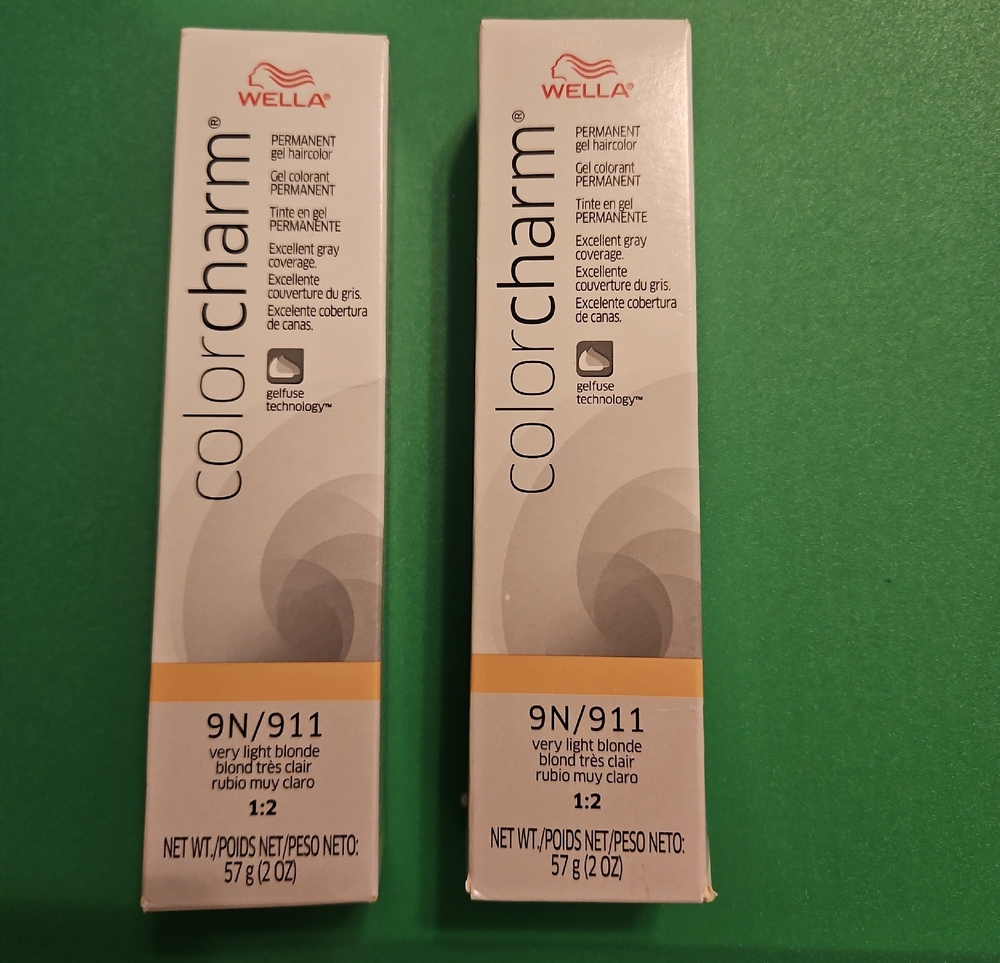 Wella ColorCharm 9N/911 Very Light Blonde — White & Yellow Accents (2 BOXES)